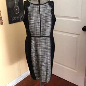 2 💜💜 for $20 Ann Taylor LOFT shift dress lace black tweed 12